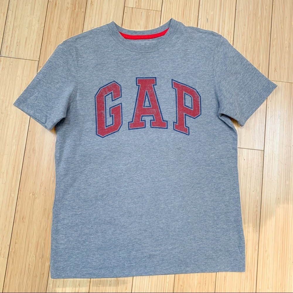 Gap Boys Gray Logo Tee T-Shirt, XL 12.
